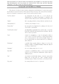 Glossary of Technical Terms