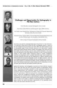 Challenges and Opportunities for Hydrography in the New Century