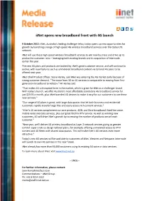 Iinet Opens New Broadband Front with 4G Launch