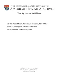MS-603: Rabbi Marc H