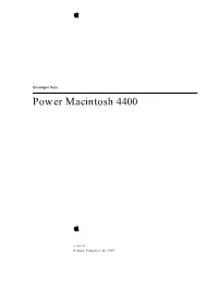 Power Macintosh 4400