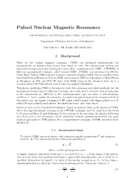 Pulsed NMR Review