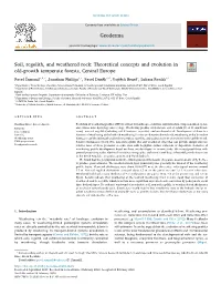 Soil, Regolith, and Weathered Rock Theoretical Concepts and Evolution