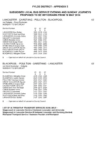 Appendix 5 Fylde