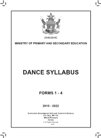 Dance Syllabus