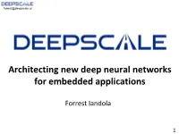 Firenet Architectures 510X Smaller Models