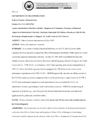 Performance Requirements of 14 CFR § 91.227. ADS-B Supports The