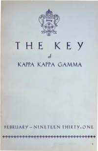 THE KEY of KAPPA KAPPA GAMMA