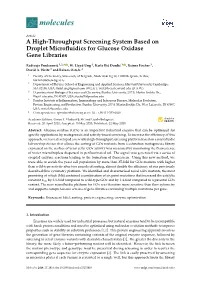A High-Throughput Screening System Based on Droplet Microfluidics For
