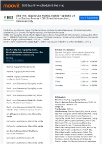 BUS Bus Time Schedule & Line Route
