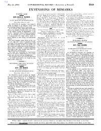 Extensions of Remarks E929 EXTENSIONS of REMARKS