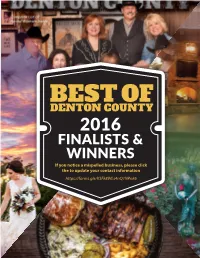 Finalists & Winners