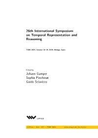 26Th International Symposium on Temporal Representation and Reasoning