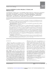 Frequent Hsnf5/INI1 Germline Mutations in Patients with Rhabdoid Tumor