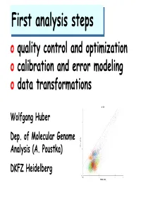 First Analysis Steps
