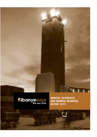 Mineral Resources and Mineral Reserves Report 2015