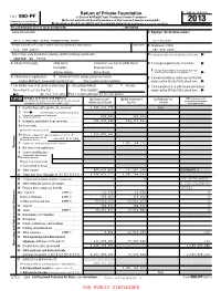 2013 Form 990-Pf