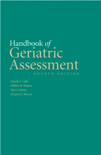 Ethnicity and Geriatric Assessment