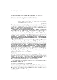How I Manage the Febrile Returning Traveller*