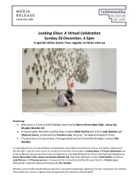Looking Glass: a Virtual Celebration Sunday 20 December, 4-5Pm a Special Online Event, Free, Register at Twma.Com.Au