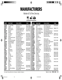Mfg Index.Pmd