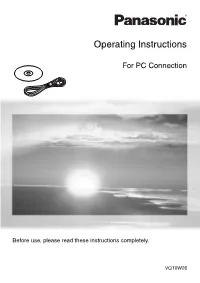 Operating Instructions