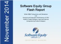 Software Equity Group Flash Report