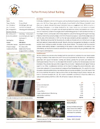 Ta Pon Primary School Building S Ustainable E Ducation