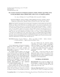 The Toxicity of Extracts of Tetrapleura Tetraptera (Aridan), Delonix Regia (Flame of the Forest) and Raphia Vinifera (Raffia Palm) on the Larvae of Anopheles Gambiae