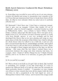 To Go to Keith Jarrett Interview On
