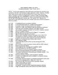 DDN LIBRARY INDEX by DATE Created by Elizabeth “Jake” Feinler, 2012