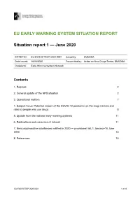 Eu Early Warning System Situation Report
