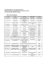Final List of Participants 6-7 Feb 05