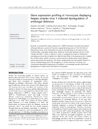 Gene Expression Profiling of Monocytes Displaying Herpes Simplex Virus 1 Induced Dysregulation of Antifungal Defences