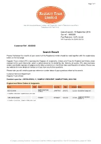 Report at a Glance