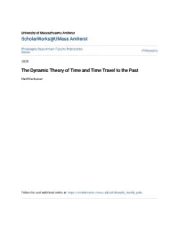 The Dynamic Theory of Time and Time Travel to the Past