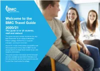 Welcome to the BMC Travel Guide 2020/21