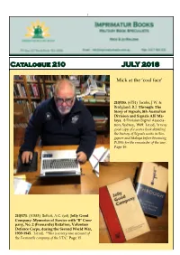 Catalogue 210 JULY 2018
