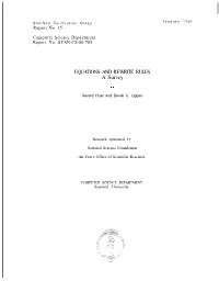 EQUATIONS and REWRITE RULES a Survey