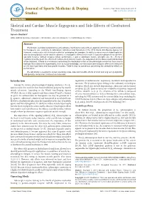 Skeletal and Cardiac Muscle Ergogenics and Side Effects Of