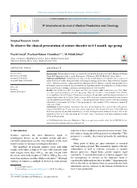 To Observe the Clinical Presentation of Seizure Disorder in 0-1 Month Age Group