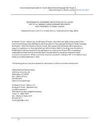 Draft Environmental Assessment For