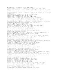Glossary of Obsolete Mineral Names