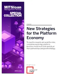 New Strategies for the Platform Economy