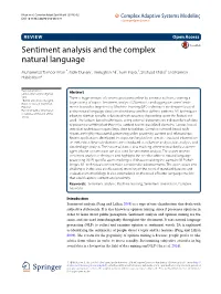 Sentiment Analysis and the Complex Natural Language