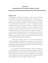 1 an Introduction to Indian Banking System