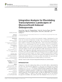 Integrative Analysis for Elucidating Transcriptomics Landscapes of Glucocorticoid-Induced Osteoporosis