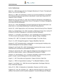 List of References