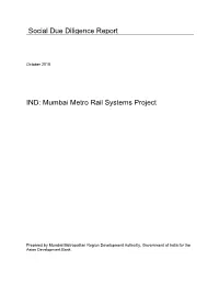 Mumbai Metro Rail Systems Project