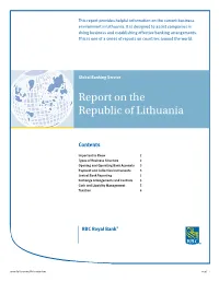 Report on the Republic of Lithuania 